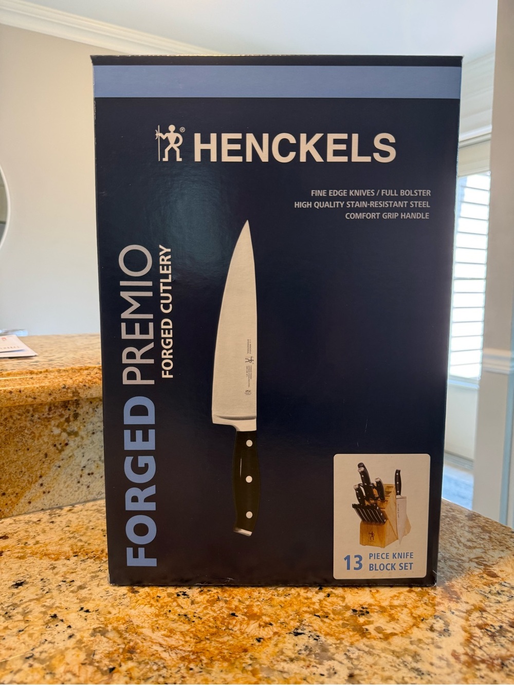Henckels Forged Premio 13-Piece Knife Block Set Black